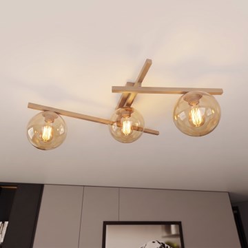 Plafonnier SMART 3xE14/10W/230V beige/beige fumé