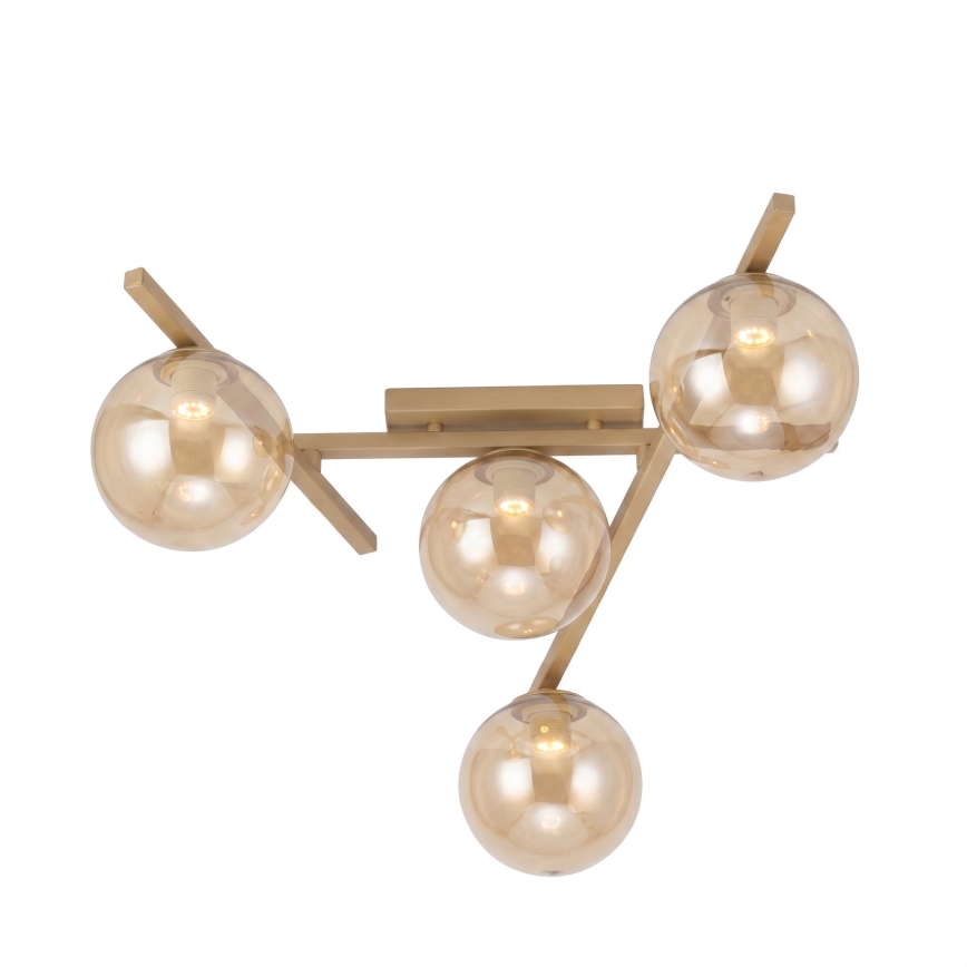 Plafonnier SMART 4xE14/10W/230V beige/beige fumé