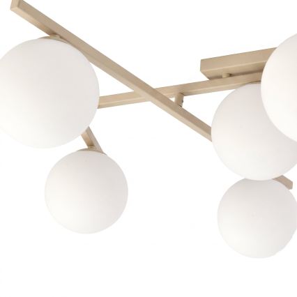 Plafonnier SMART 5xE14/10W/230V beige/blanc
