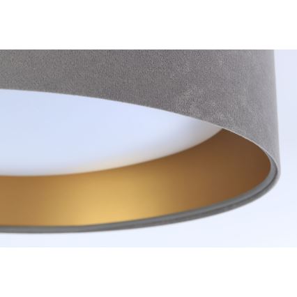 Plafonnier à intensité variable SMART GALAXY LED/24W/230V d. 45 cm 2700-6500K Wi-Fi Tuya gris/doré + Télécommande