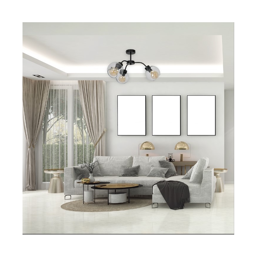 Plafonnier SOFIA 3xE27/60W/230V transparent
