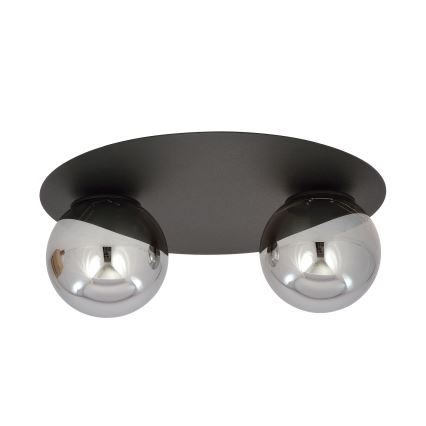 Plafonnier SOLAR 2xE14/10W/230V noir/gris