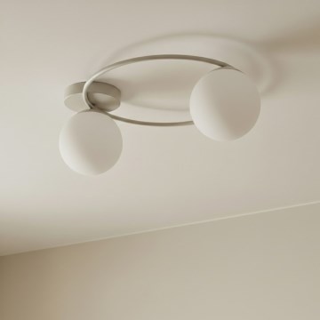 Plafonnier SOPRA 2xE14/10W/230V beige/blanc