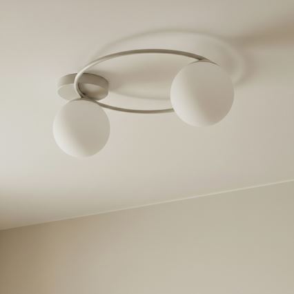 Plafonnier SOPRA 2xE14/10W/230V beige/blanc
