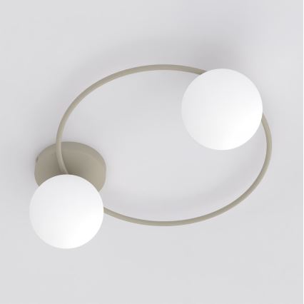 Plafonnier SOPRA 2xE14/10W/230V beige/blanc