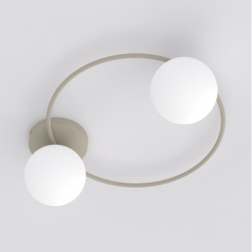 Plafonnier SOPRA 2xE14/10W/230V beige/blanc
