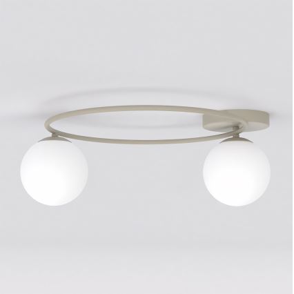 Plafonnier SOPRA 2xE14/10W/230V beige/blanc
