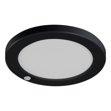 Plafonnier/ spot encastrable avec détecteur de mouvement 2en1 ERGA LED/17W/230V 3000/4000/6500K noir