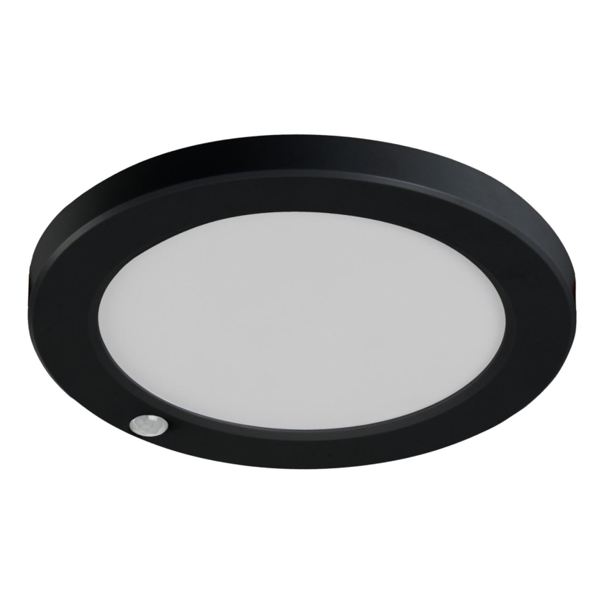 Plafonnier/ spot encastrable avec détecteur de mouvement 2en1 ERGA LED/17W/230V 3000/4000/6500K noir