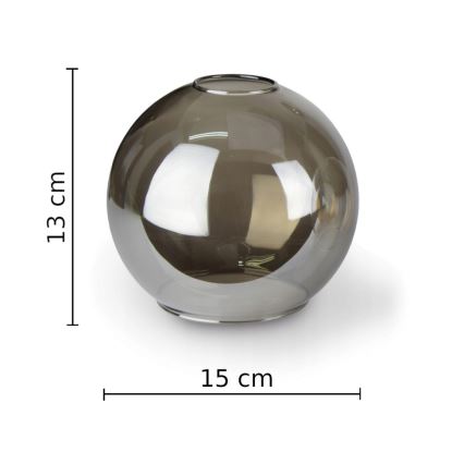 Plafonnier STAR 3xE27/60W/230V noir/fumé noir