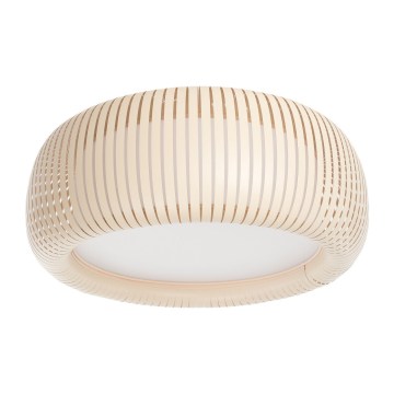 Plafonnier STRIPES 2xE27/40W/230V Ø 55 cm crème/blanc