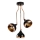Plafonnier sur barre YILDO 3xE27/40W/230V noir/cuivre