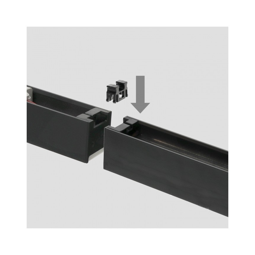 Luminaire LED KOLINE, montage en saillie ou en suspension, 40 W, 230 V, 3000/4000/6500 K, 120 cm, noir
