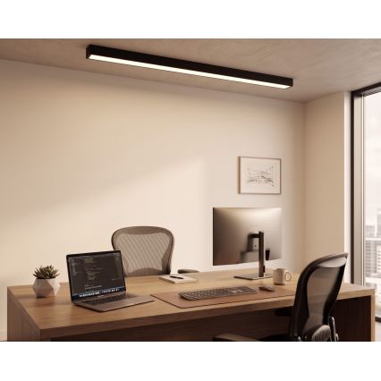 Plafonnier/suspension LED sur câble, 44 W, 230 V, 3000 K, 120 cm, noir