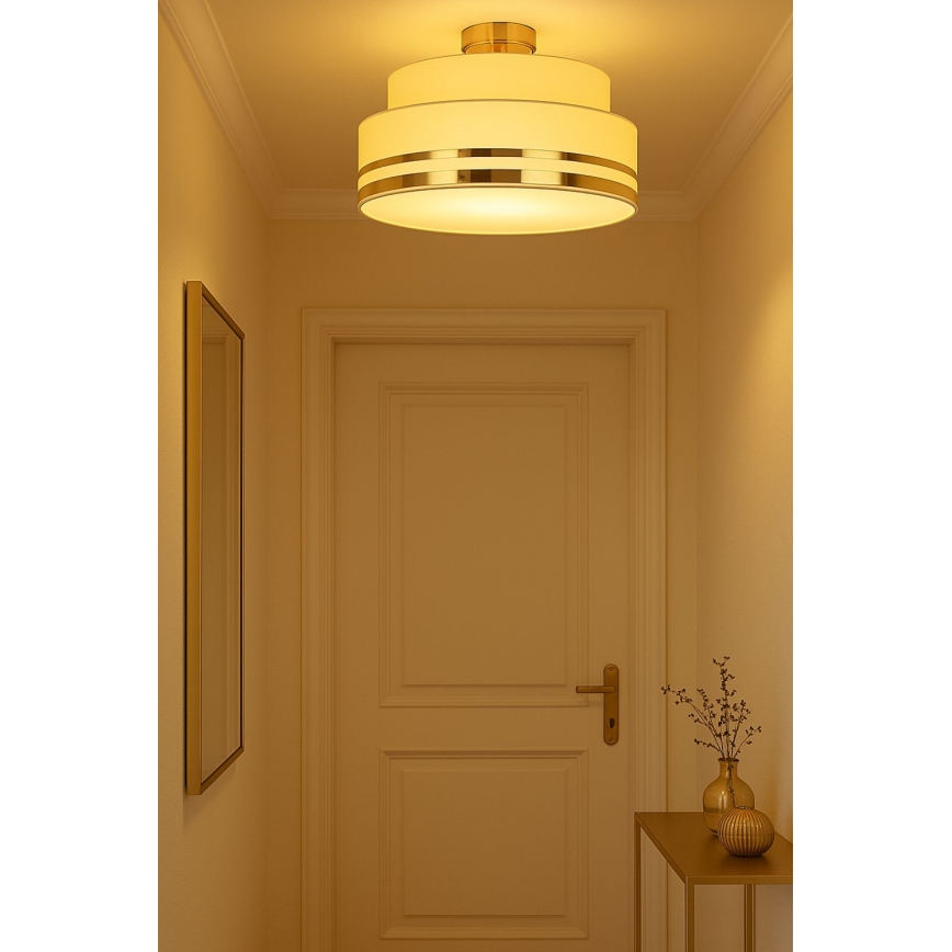Plafonnier TAMI 1xE27/60W/230V beige/doré