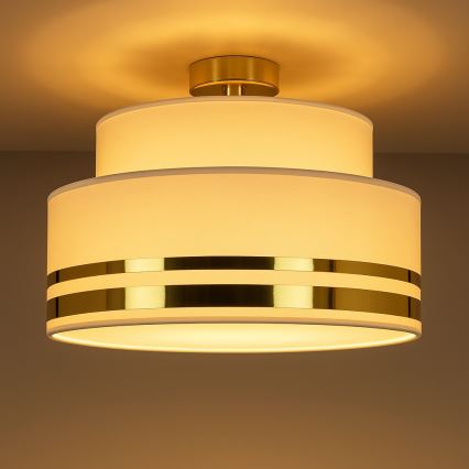 Plafonnier TAMI 1xE27/60W/230V beige/doré