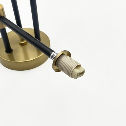 Plafonnier TESSA 6xG9/8W/230V laiton/noir fumé
