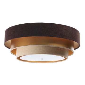 Plafonnier TRINITI 2xE27/60W/230V marron/doré/beige