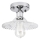 Plafonnier TRISH 1xE27/15W/230V chrome brillant/transparent