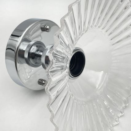 Plafonnier TRISH 1xE27/15W/230V chrome brillant/transparent