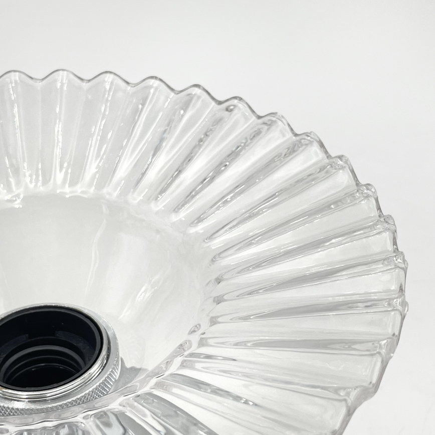 Plafonnier TRISH 1xE27/15W/230V chrome brillant/transparent