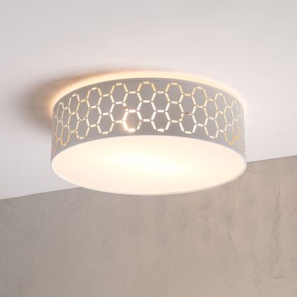 Plafonnier ULLE 2xE27/15W/230V Ø 45 cm blanc