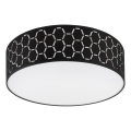 Plafonnier ULLE 2xE27/15W/230V Ø 45 cm noir