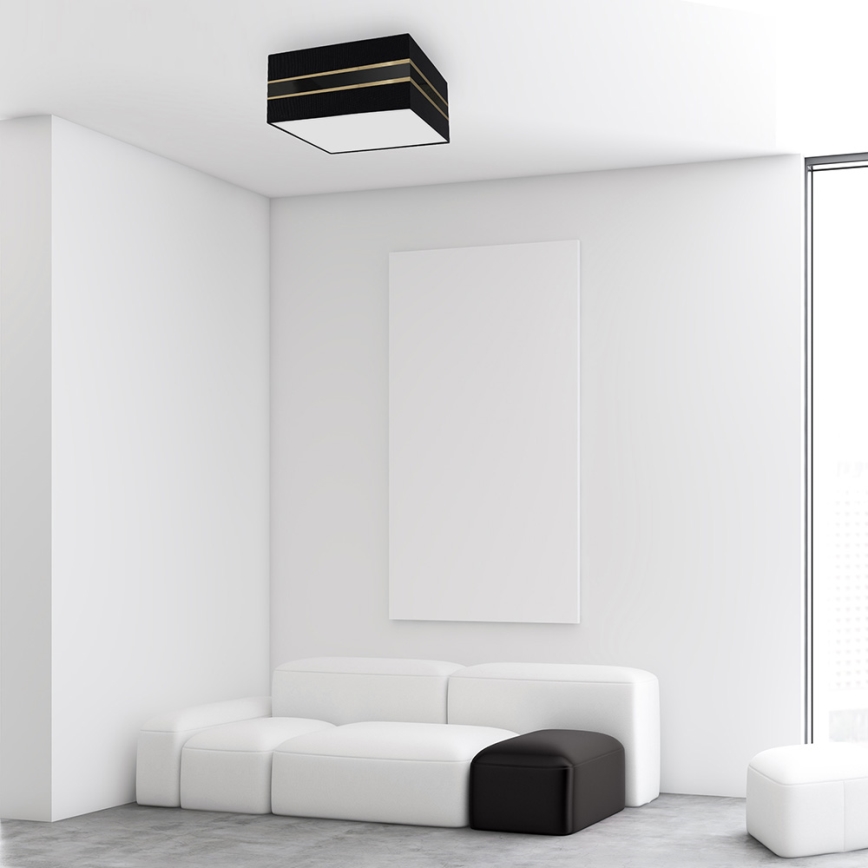 Plafonnier ULTIMO 2xE27/60W/230V noir