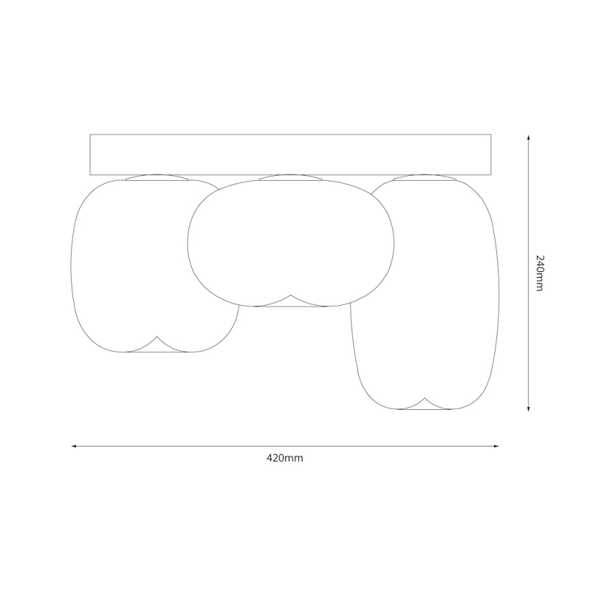 Plafonnier VASO LED/12W/230V d. 42 cm blanc