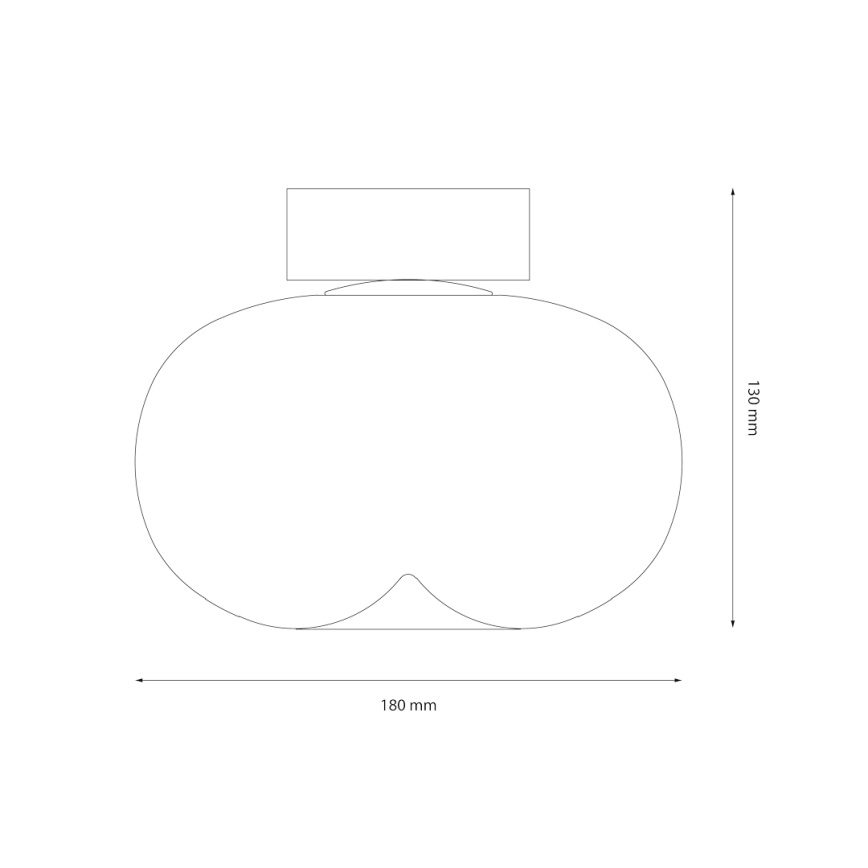 Plafonnier VASO LED/4W/230V d. 18 cm blanc