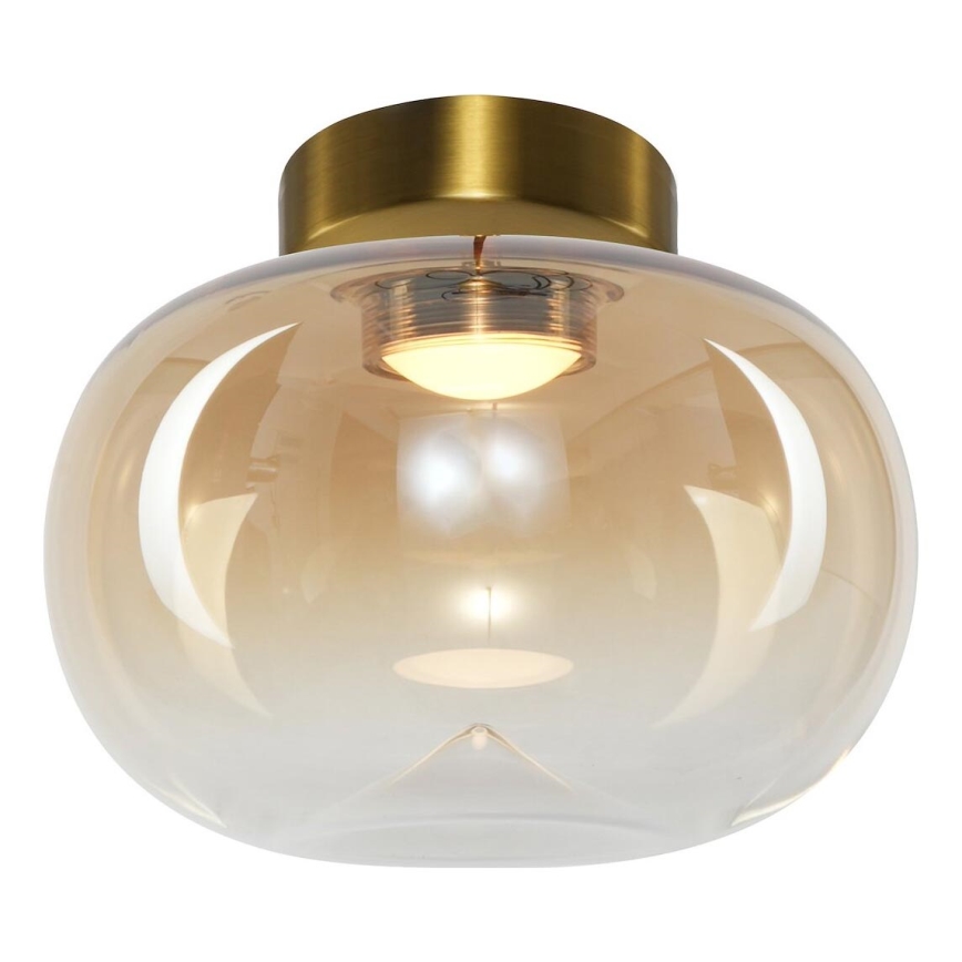 Plafonnier VASO LED/4W/230V d. 18 cm doré/fumé