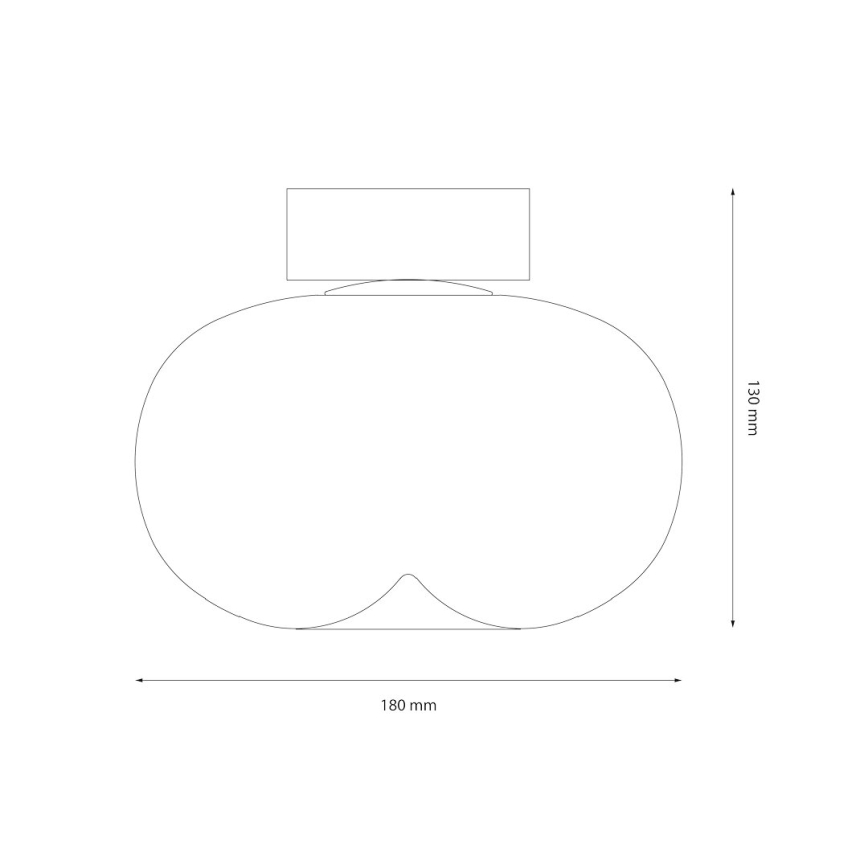 Plafonnier VASO LED/4W/230V d. 18 cm doré/fumé