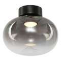 Plafonnier VASO LED/4W/230V d. 18 cm noir/fumé