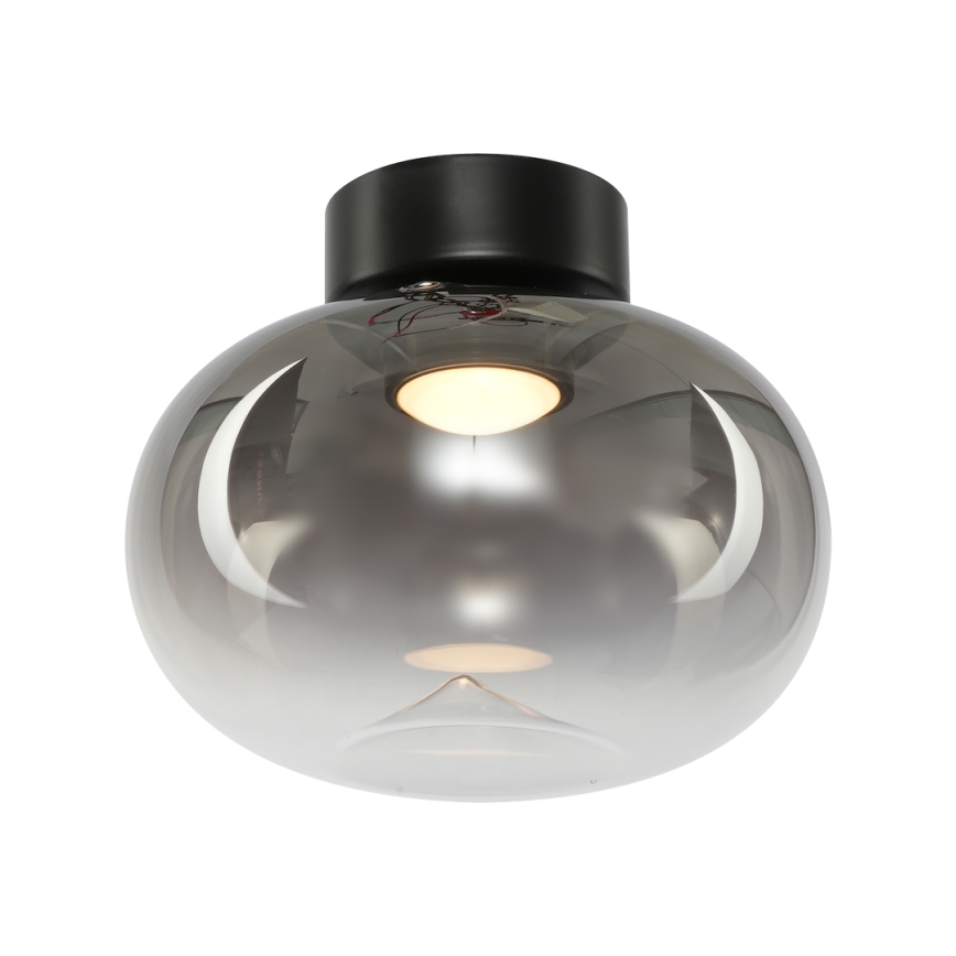 Plafonnier VASO LED/4W/230V d. 18 cm noir/fumé