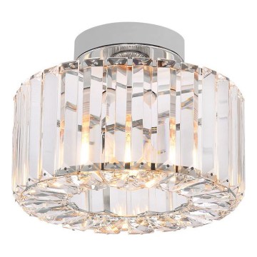 Plafonnier VETRO 1xE27/15W/230V Ø 24,5 cm chrome mat