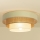 Plafonnier WENTA 1x E27 / 60 W / 230 V, Ø 50 cm, beige/jute