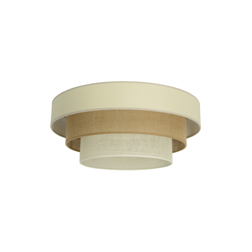 Plafonnier WENTA 1x E27 / 60 W / 230 V, Ø 50 cm, beige/jute