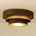 Plafonnier WENTA 1x E27/60W/230V Ø 50 cm brun/doré