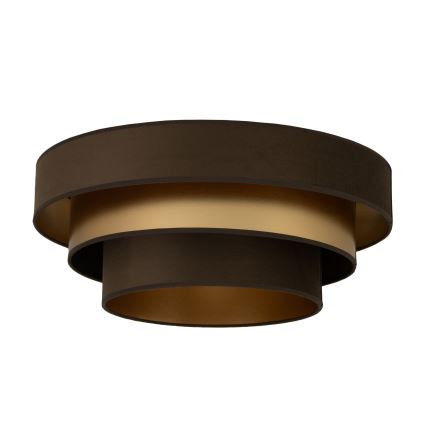 Plafonnier WENTA 1x E27/60W/230V Ø 50 cm brun/doré