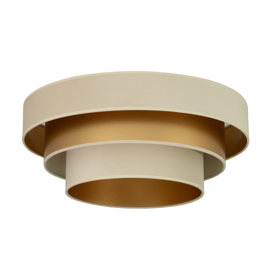Plafonnier WENTA 1xE27/60W/230V Ø 50 cm beige/doré