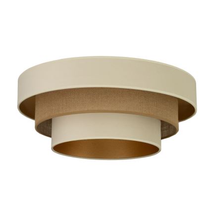 Plafonnier WENTA 1xE27/60W/230V Ø 50 cm beige/jute