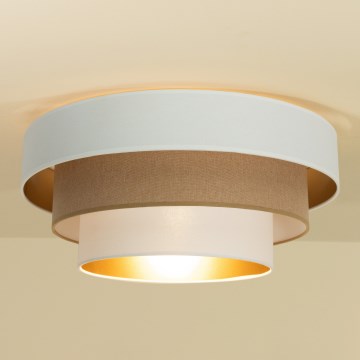 Plafonnier WENTA 1xE27/60W/230V Ø 50 cm blanc/marron