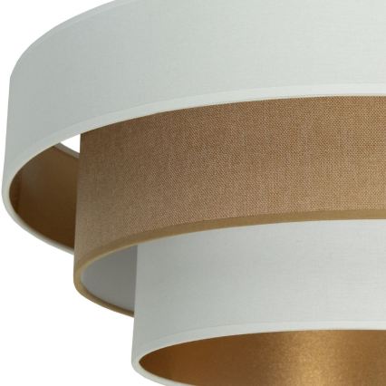 Plafonnier WENTA 1xE27/60W/230V Ø 50 cm blanc/marron