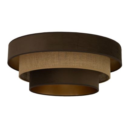 Plafonnier WENTA 1xE27/60W/230V Ø 50 cm brun/jute