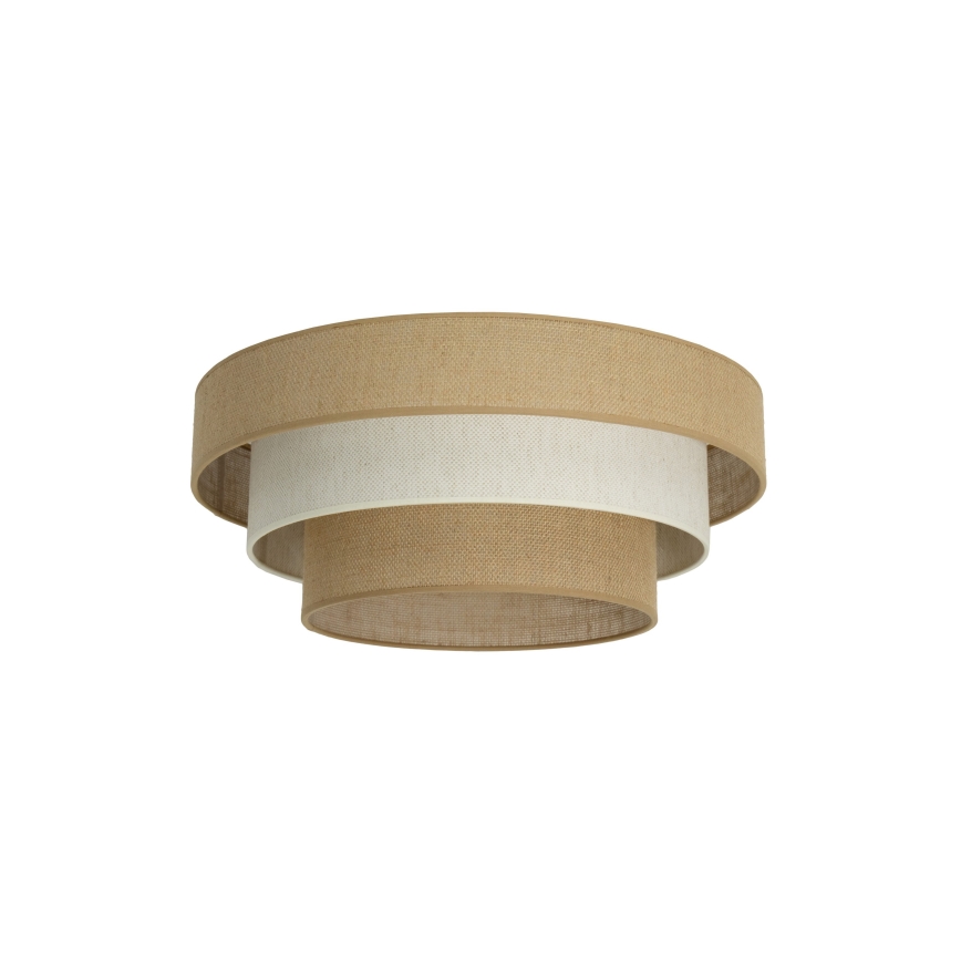 Plafonnier WENTA 1xE27/60W/230V Ø 50 cm jute/crème
