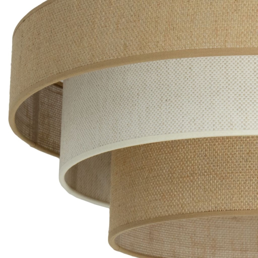 Plafonnier WENTA 1xE27/60W/230V Ø 50 cm jute/crème