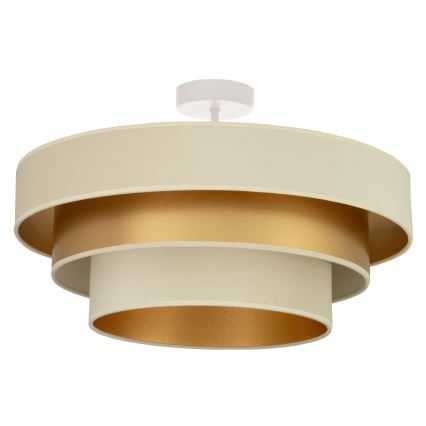 Plafonnier WENTA en montage apparent 1xE27/60W/230V Ø 50 cm beige/doré