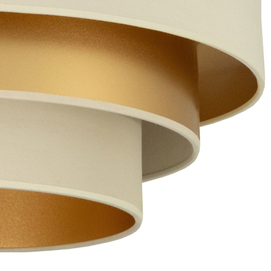 Plafonnier WENTA en montage apparent 1xE27/60W/230V Ø 50 cm beige/doré