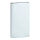 Plaque de fixation 12x22,5 cm inox/noir