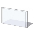 Plaque de verre pour dessous de cheminée 1000x550x6 mm rectangle